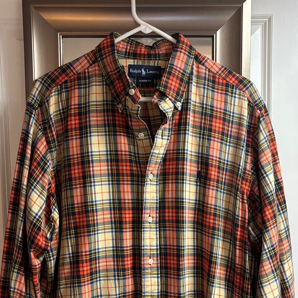 Ralph Lauren Men's Colorful Checkered Shirt